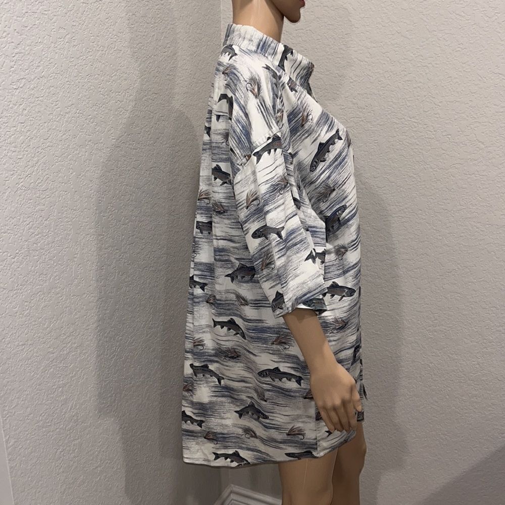 Pendleton fish print designer shirt - Picture 3 of 7